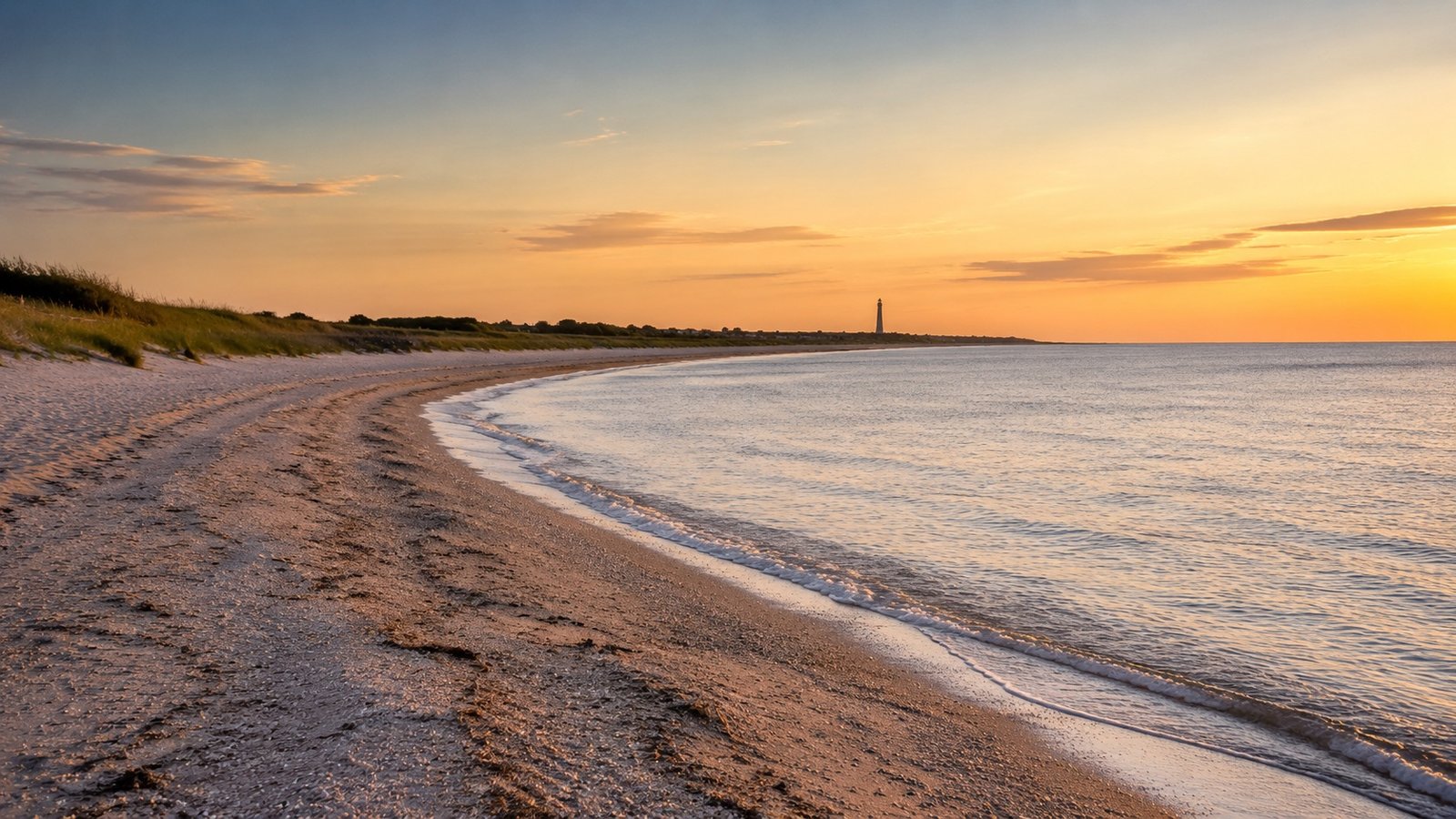 Delaware Bay sunset near North Cape May